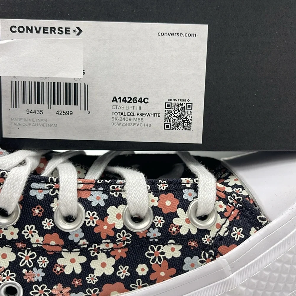 Converse WMNS CTAS LIFT HI TOTAL ECLIPSE/WHITE A14264C Platforms Sneakers